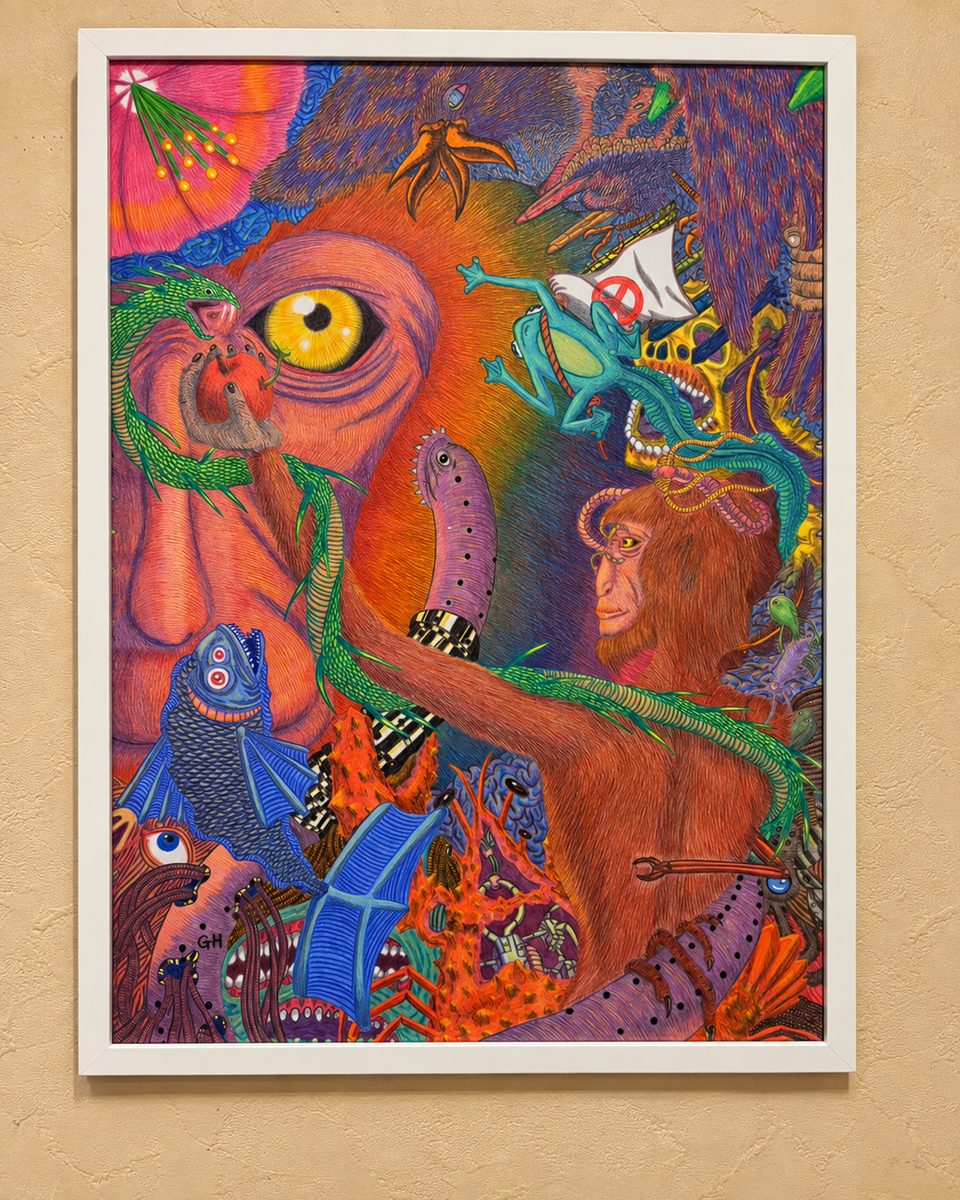 さまざまな生き物を描いた作品